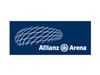 Logo von der Allianz Arena ein Fußballstadion im Norden von München